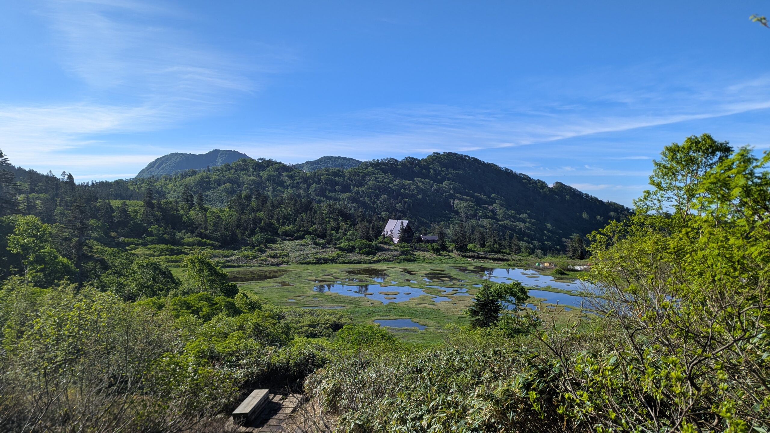 高谷池湿原と火打山