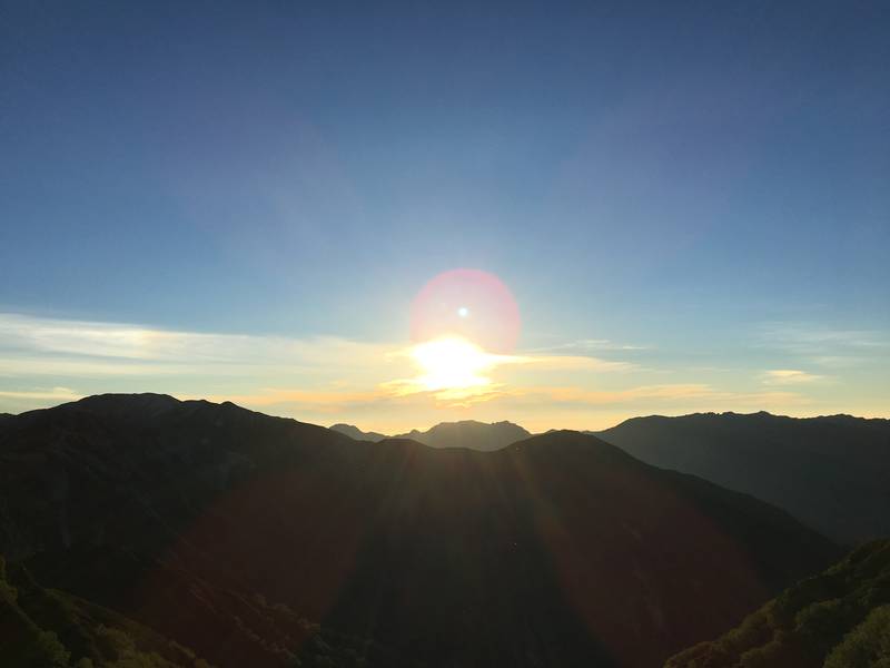 雲ノ平から見る日の出
