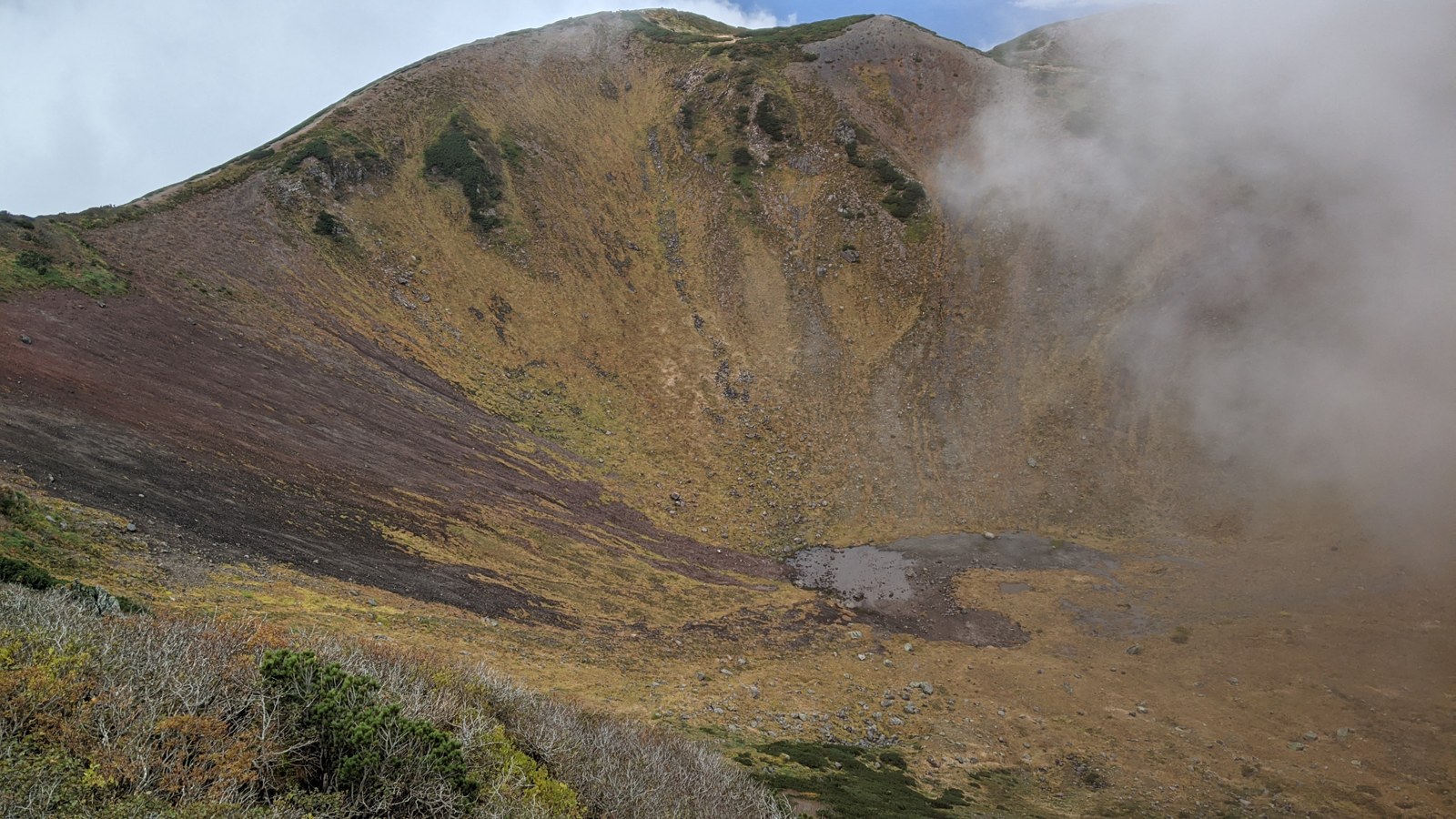 羊蹄山の火口